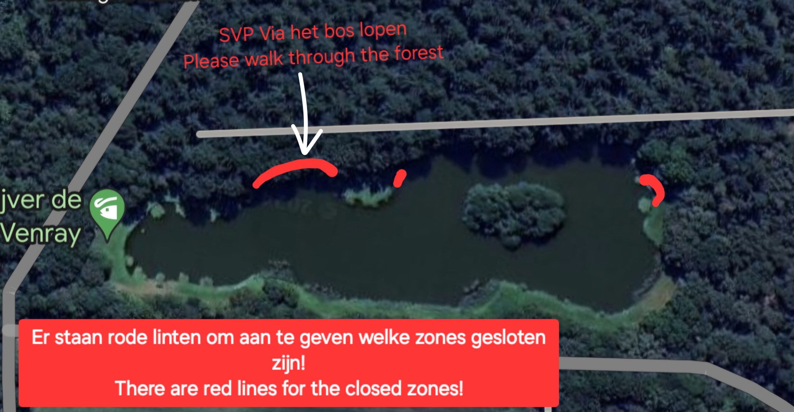 Gesloten zones Closed area's